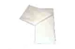 Serviette BASIC 40x40 2c. 1/8 blanche (00L)